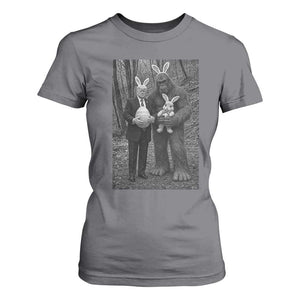 Funny Bigfoot And Trump Easter Selfie Gift T Shirt For Women TS12 Charcoal Print Your Wear