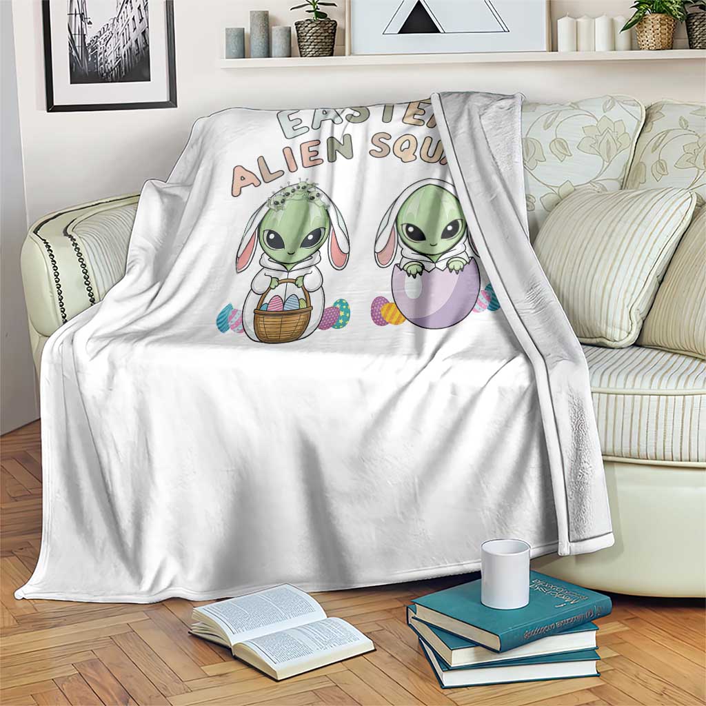 Funny Easter Alien Squad Bunny Ears Gift Throw Blanket TS12 Print Your Wear