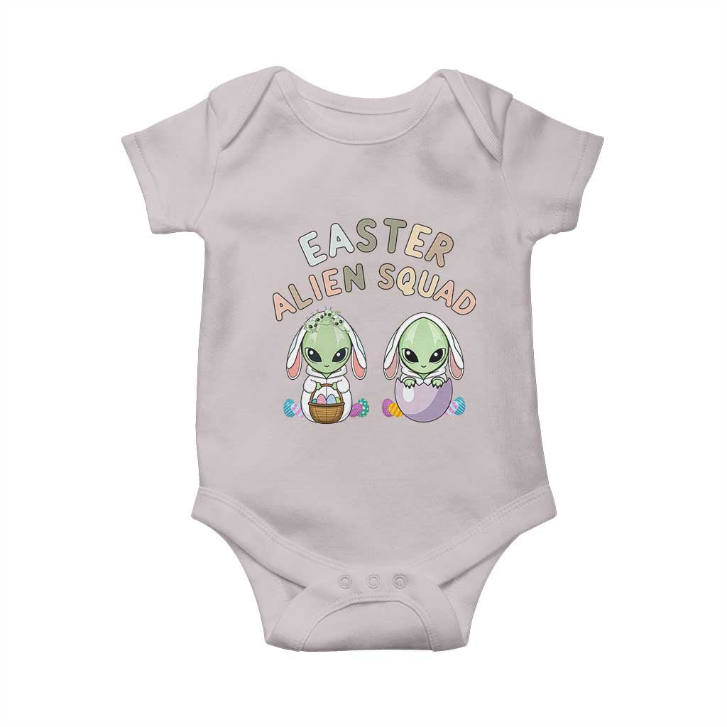 Funny Easter Alien Squad Bunny Ears Gift Baby Onesie TS12 Ice Gray Print Your Wear