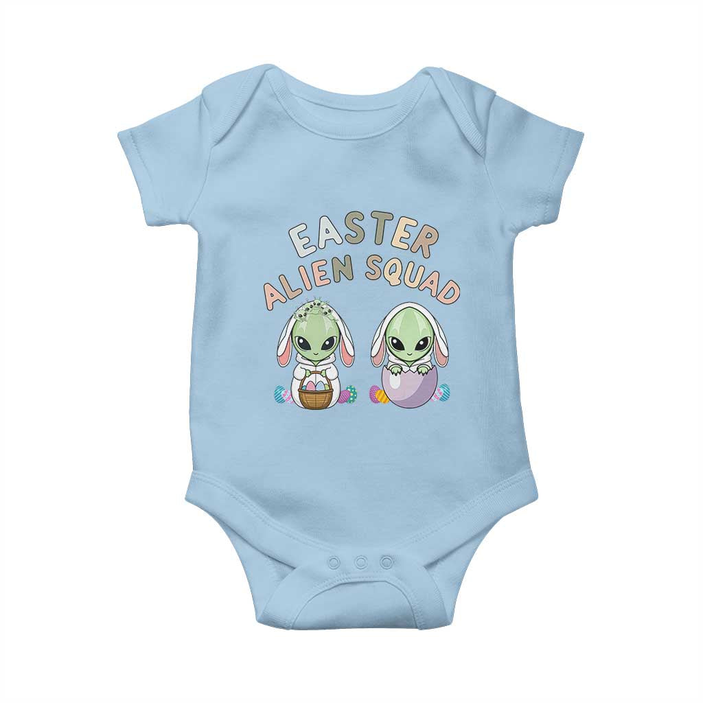 Funny Easter Alien Squad Bunny Ears Gift Baby Onesie TS12 Light Blue Print Your Wear