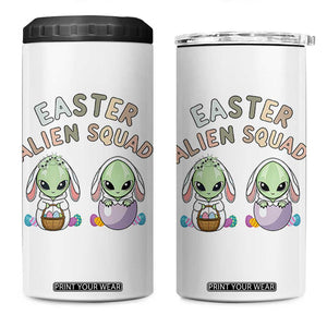 Funny Easter Alien Squad Bunny Ears Gift 4 in 1 Can Cooler Tumbler TS12 One Size: 16 oz White Print Your Wear