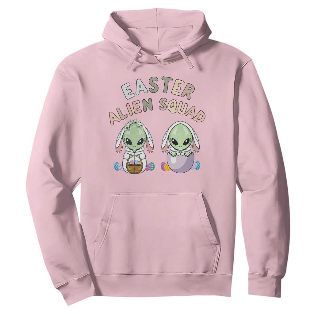 Funny Easter Alien Squad Bunny Ears Gift Hoodie TS12 Light Pink Print Your Wear