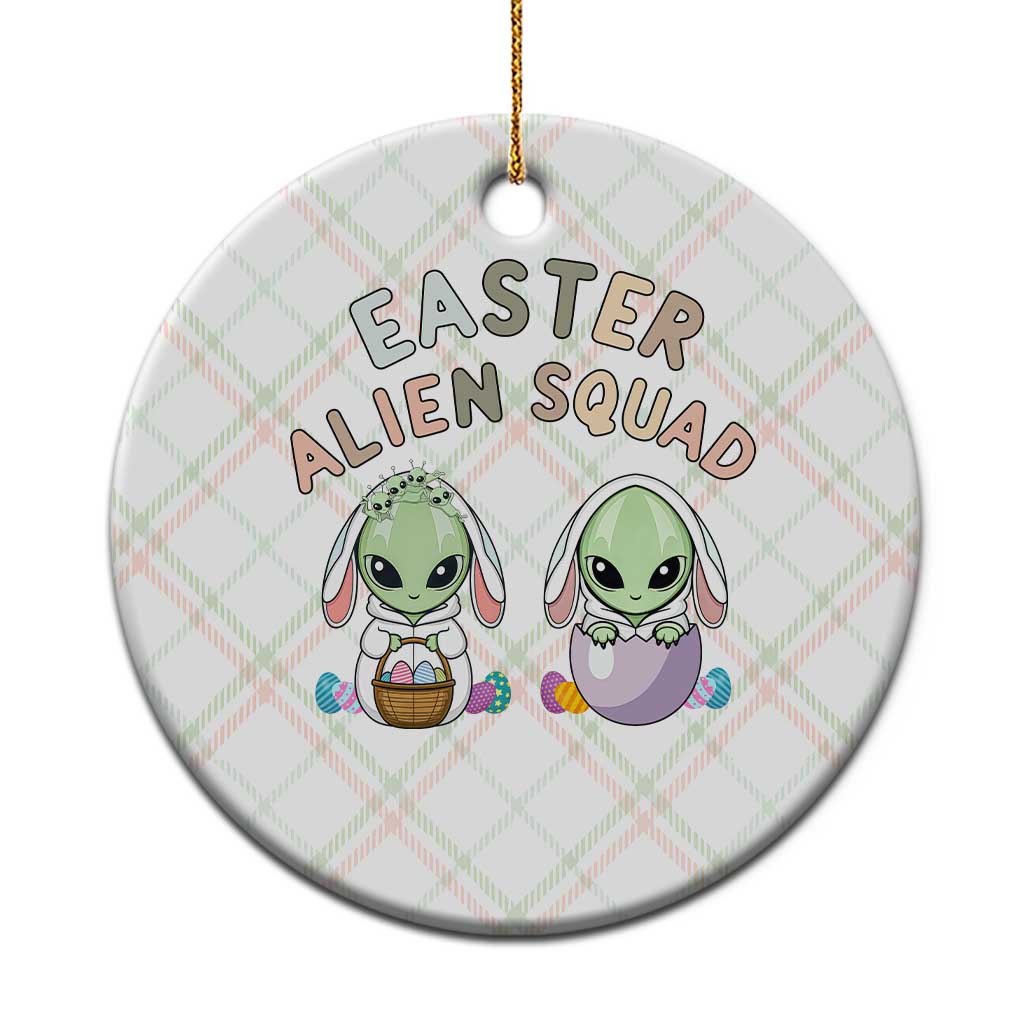 Funny Easter Alien Squad Bunny Ears Gift Ceramic Ornament TS12 1pc Christmas Plaid Print Your Wear