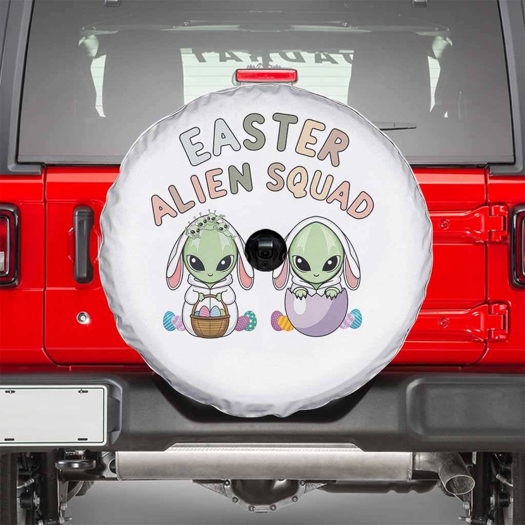 Funny Easter Alien Squad Bunny Ears Gift Spare Tire Cover TS12 White Print Your Wear
