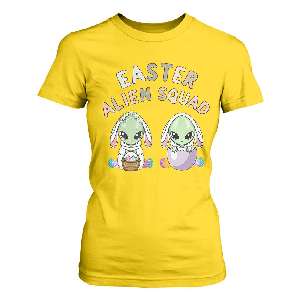 Funny Easter Alien Squad Bunny Ears Gift T Shirt For Women TS12 Daisy Print Your Wear
