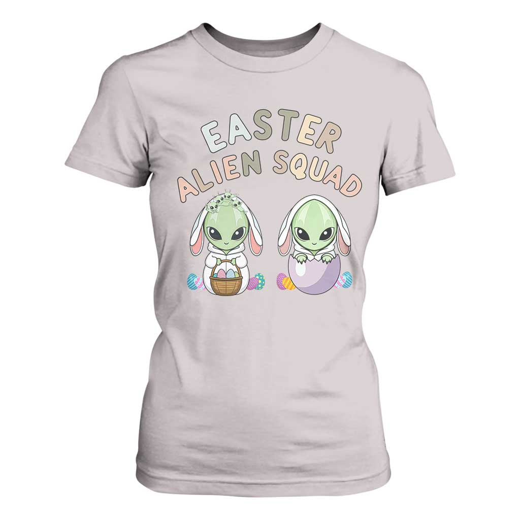 Funny Easter Alien Squad Bunny Ears Gift T Shirt For Women TS12 Ice Gray Print Your Wear