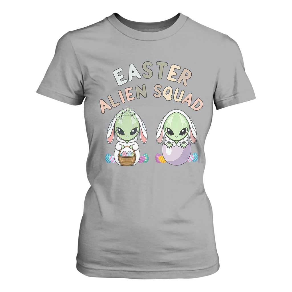 Funny Easter Alien Squad Bunny Ears Gift T Shirt For Women TS12 Sport Gray Print Your Wear