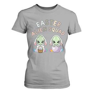 Funny Easter Alien Squad Bunny Ears Gift T Shirt For Women TS12 Sport Gray Print Your Wear