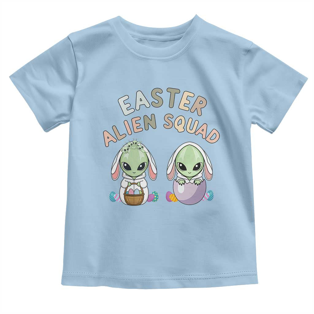Funny Easter Alien Squad Bunny Ears Gift Toddler T Shirt TS12 Light Blue Print Your Wear