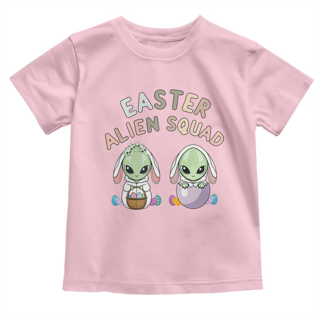 Funny Easter Alien Squad Bunny Ears Gift Toddler T Shirt TS12 Light Pink Print Your Wear