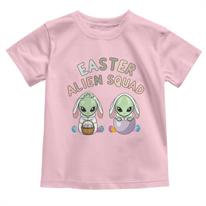 Funny Easter Alien Squad Bunny Ears Gift Toddler T Shirt TS12 Light Pink Print Your Wear