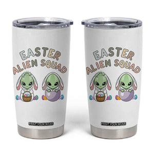 Funny Easter Alien Squad Bunny Ears Gift Tumbler Cup TS12 White Print Your Wear