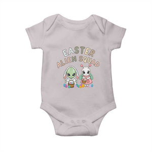 Easter Alien Squad Baby Onesie Funny UFO Lover Gift TS12 Ice Gray Print Your Wear