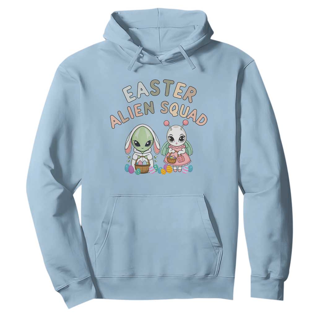 Easter Alien Squad Hoodie Funny UFO Lover Gift TS12 Light Blue Print Your Wear