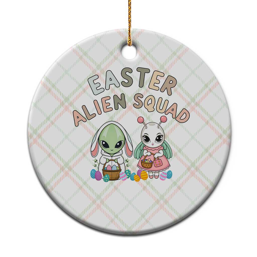 Easter Alien Squad Ceramic Ornament Funny UFO Lover Gift TS12 1pc Christmas Plaid Print Your Wear