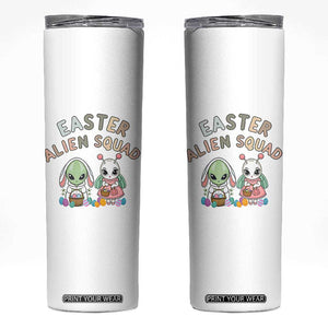 Easter Alien Squad Skinny Tumbler Funny UFO Lover Gift TS12 White Print Your Wear