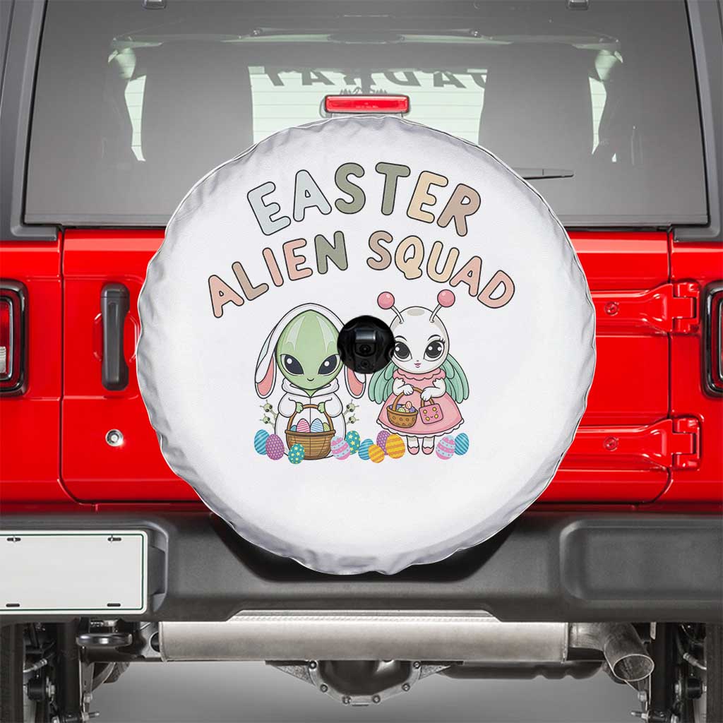 Easter Alien Squad Spare Tire Cover Funny UFO Lover Gift TS12 White Print Your Wear