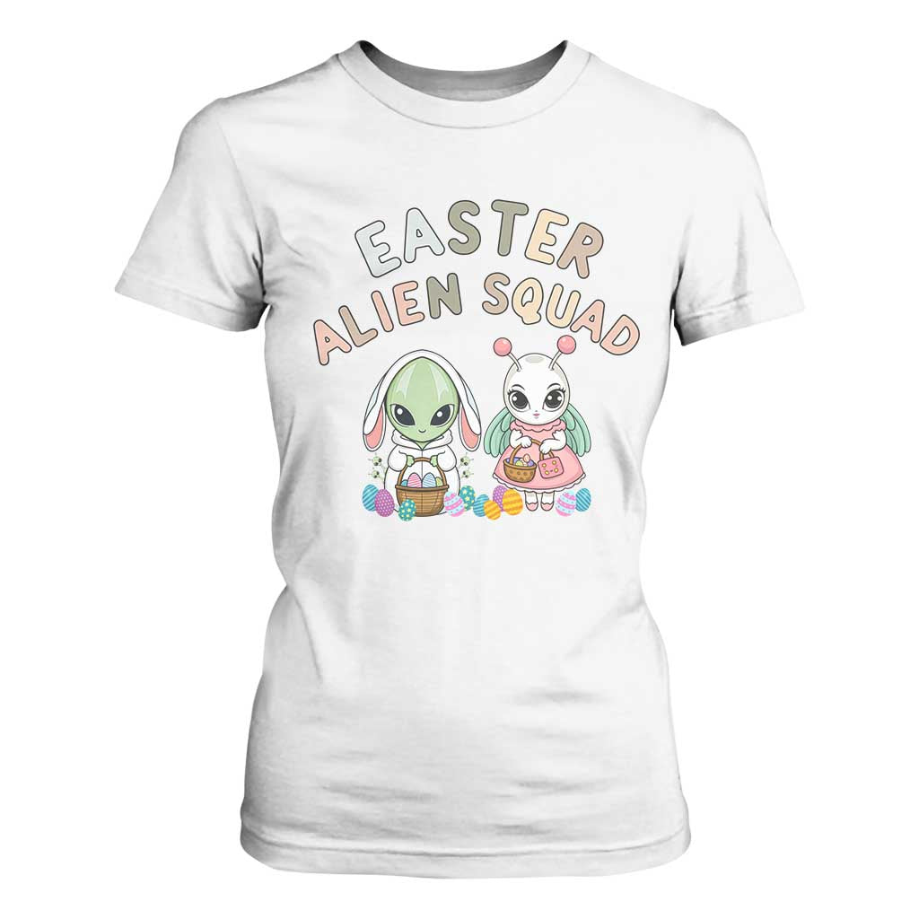 Easter Alien Squad T Shirt For Women Funny UFO Lover Gift TS12 White Print Your Wear