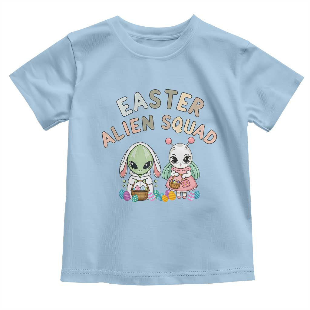 Easter Alien Squad Toddler T Shirt Funny UFO Lover Gift TS12 Light Blue Print Your Wear
