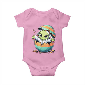 Funny Alien Bunny Ears Easter Baby Onesie Extraterrestrial Gift TS12 Light Pink Print Your Wear