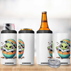 Funny Alien Bunny Ears Easter 4 in 1 Can Cooler Tumbler Extraterrestrial Gift TS12 Print Your Wear