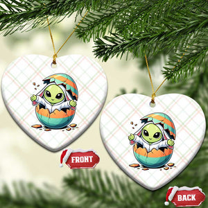 Funny Alien Bunny Ears Easter Ceramic Ornament Extraterrestrial Gift TS12 Print Your Wear
