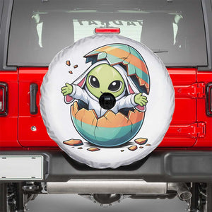 Funny Alien Bunny Ears Easter Spare Tire Cover Extraterrestrial Gift TS12 White Print Your Wear