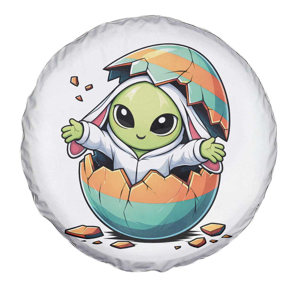 Funny Alien Bunny Ears Easter Spare Tire Cover Extraterrestrial Gift TS12 Print Your Wear