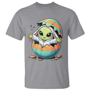 Funny Alien Bunny Ears Easter T Shirt Extraterrestrial Gift TS12 Sport Gray Print Your Wear