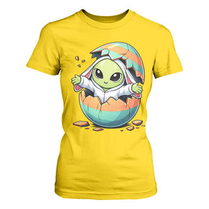 Funny Alien Bunny Ears Easter T Shirt For Women Extraterrestrial Gift TS12 Daisy Print Your Wear