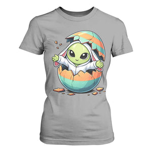Funny Alien Bunny Ears Easter T Shirt For Women Extraterrestrial Gift TS12 Sport Gray Print Your Wear