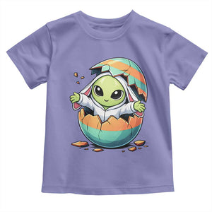 Funny Alien Bunny Ears Easter Toddler T Shirt Extraterrestrial Gift TS12 Violet Print Your Wear