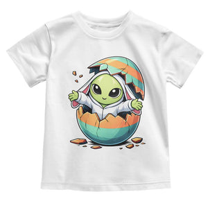Funny Alien Bunny Ears Easter Toddler T Shirt Extraterrestrial Gift TS12 White Print Your Wear