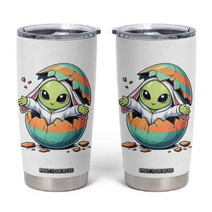 Funny Alien Bunny Ears Easter Tumbler Cup Extraterrestrial Gift TS12 White Print Your Wear