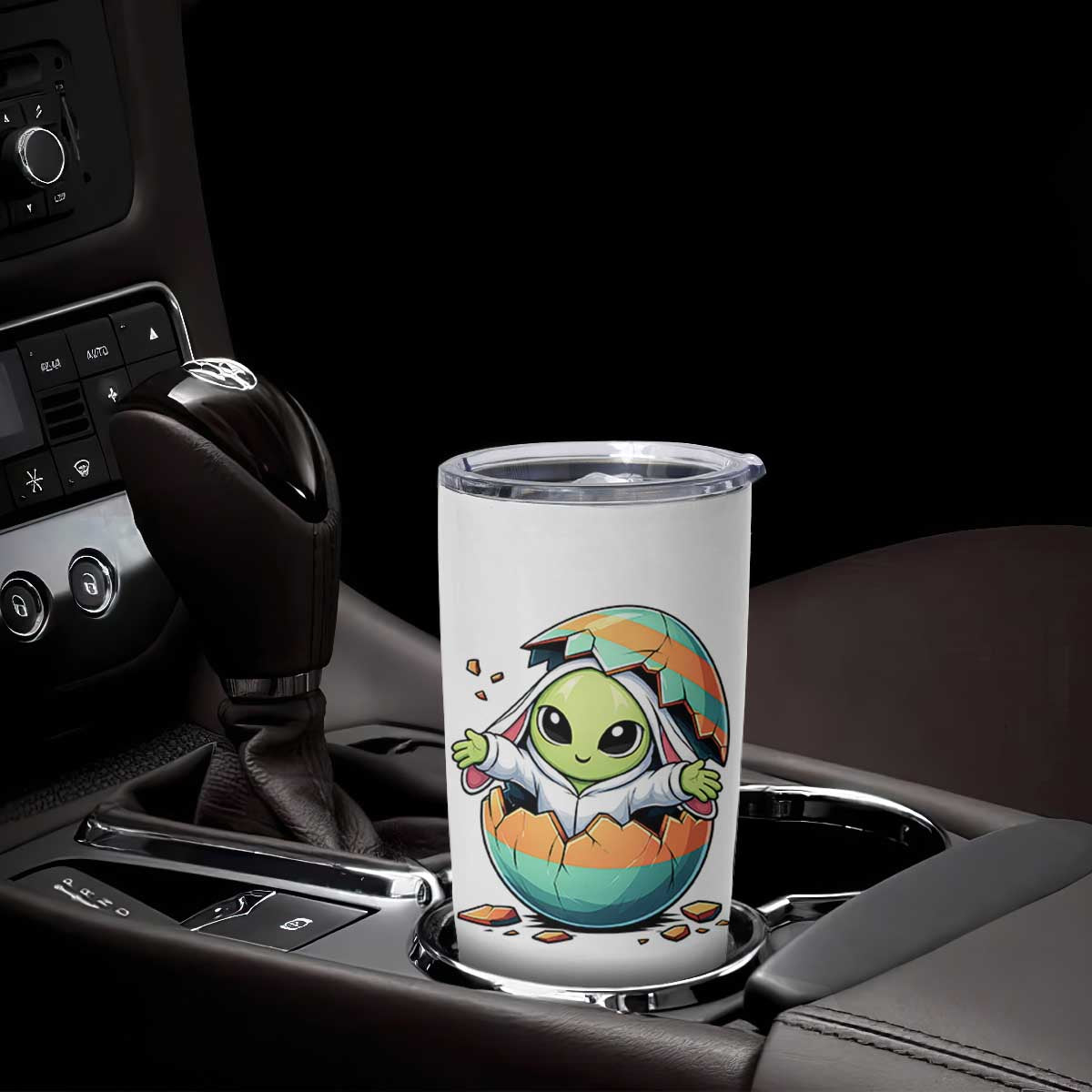 Funny Alien Bunny Ears Easter Tumbler Cup Extraterrestrial Gift TS12 Print Your Wear