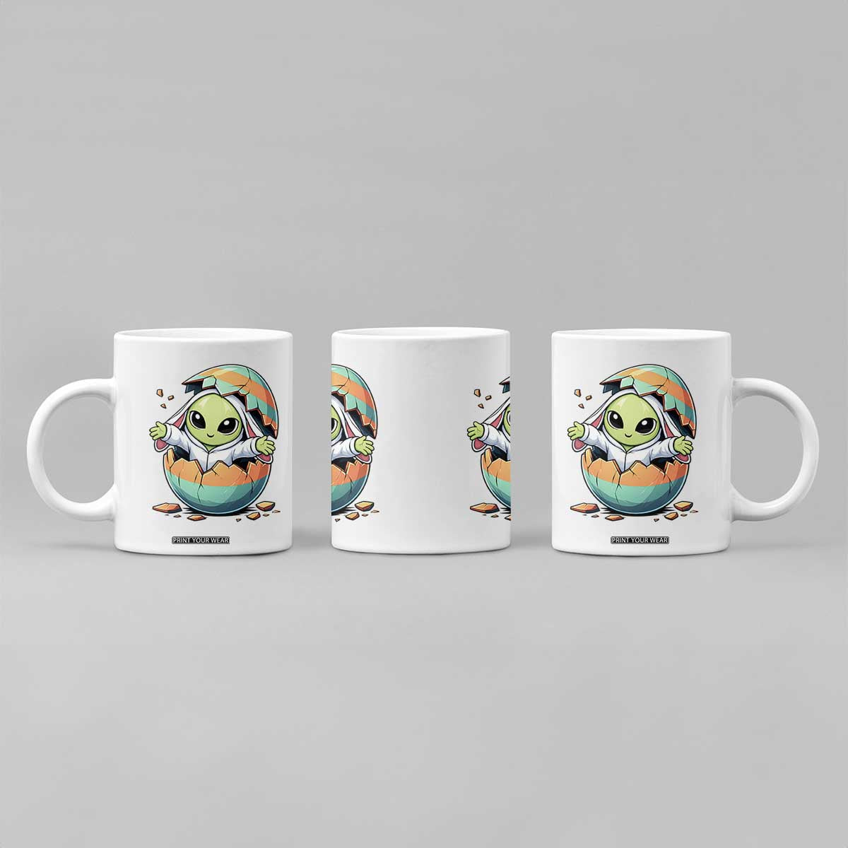 Funny Alien Bunny Ears Easter Coffee Mug Extraterrestrial Gift TS12 Print Your Wear