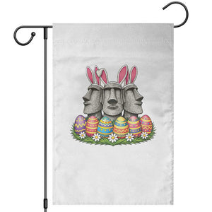 Easter Island Moai Bunny Ears Garden Flag Funny Archaeology Gift TS12 Black Print Your Wear