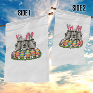 Easter Island Moai Bunny Ears Garden Flag Funny Archaeology Gift TS12 Print Your Wear