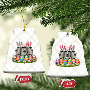 Easter Island Moai Bunny Ears Ceramic Ornament Funny Archaeology Gift TS12 Print Your Wear