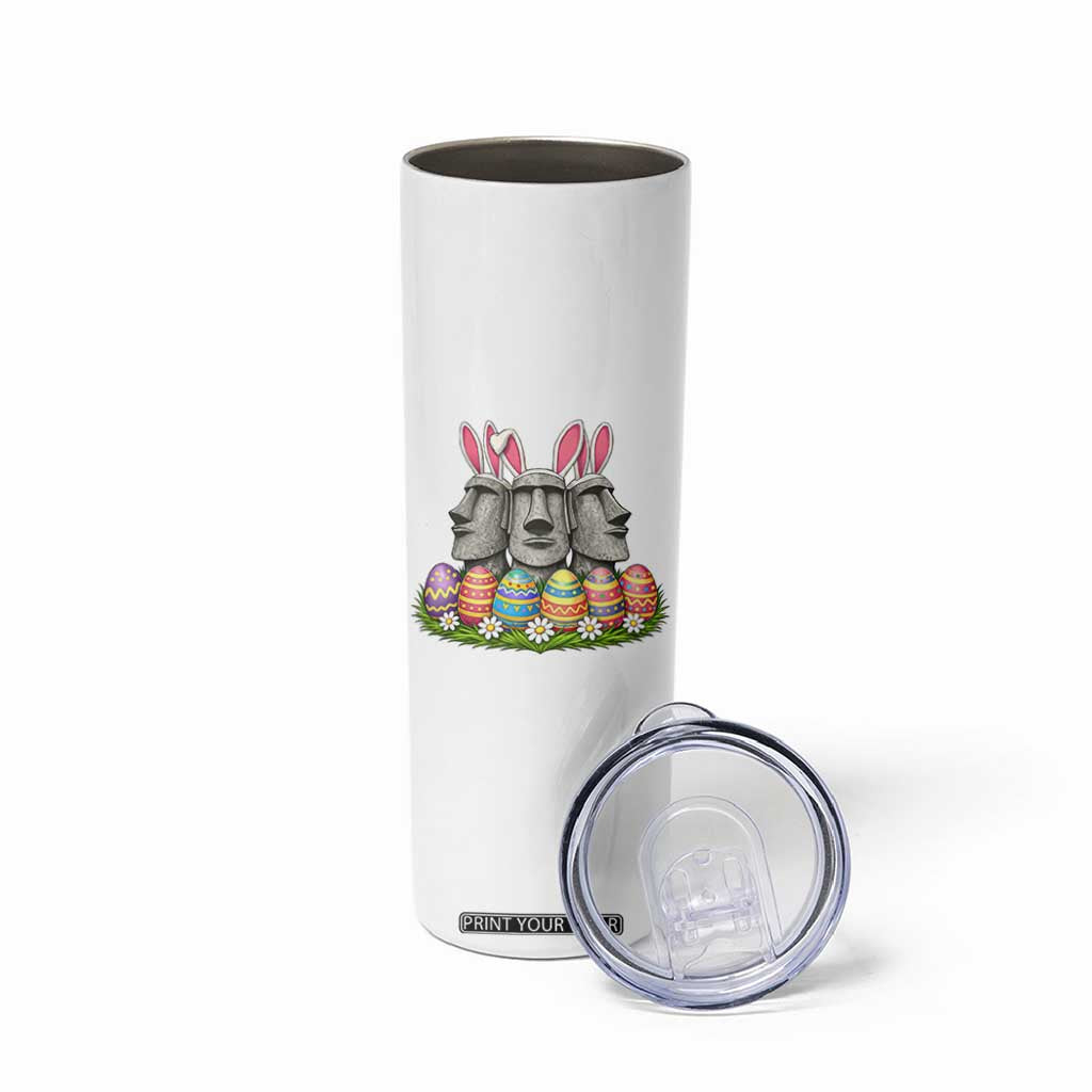 Easter Island Moai Bunny Ears Skinny Tumbler Funny Archaeology Gift TS12 Print Your Wear