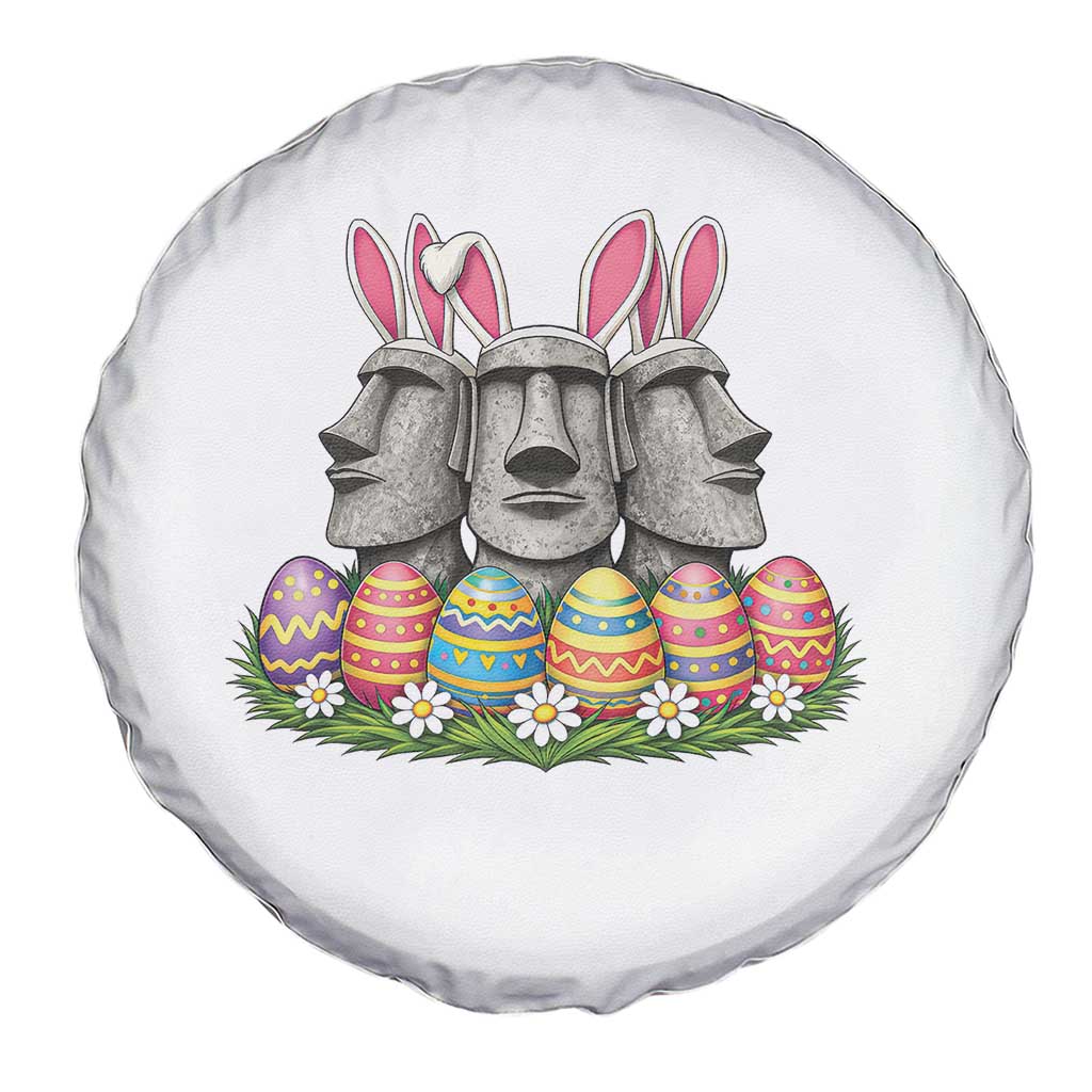 Easter Island Moai Bunny Ears Spare Tire Cover Funny Archaeology Gift TS12 Print Your Wear