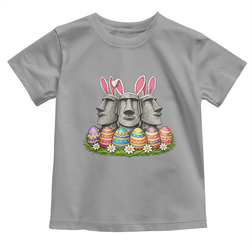 Easter Island Moai Bunny Ears Toddler T Shirt Funny Archaeology Gift TS12 Sport Gray Print Your Wear