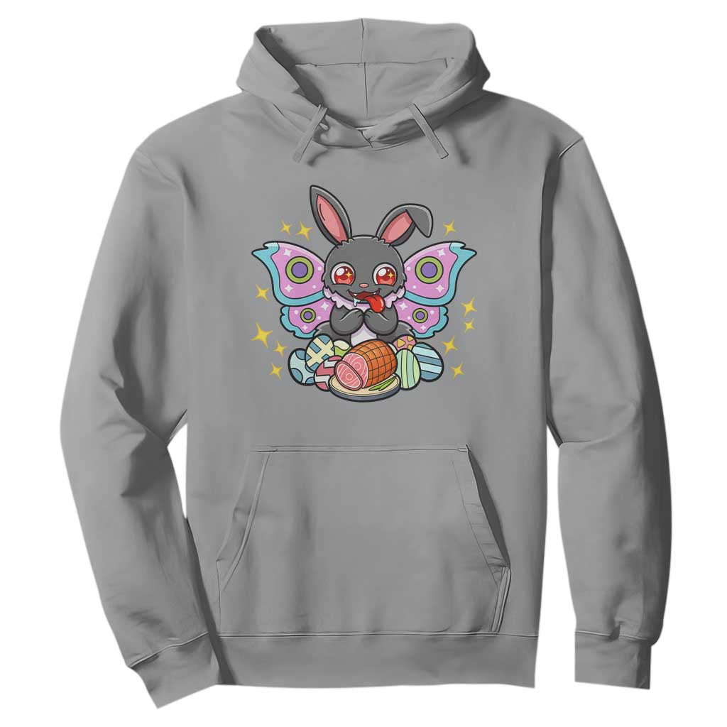 Funny Easter Bunny Mothman Loves Glazed Ham Hoodie TS12 Sport Gray Print Your Wear