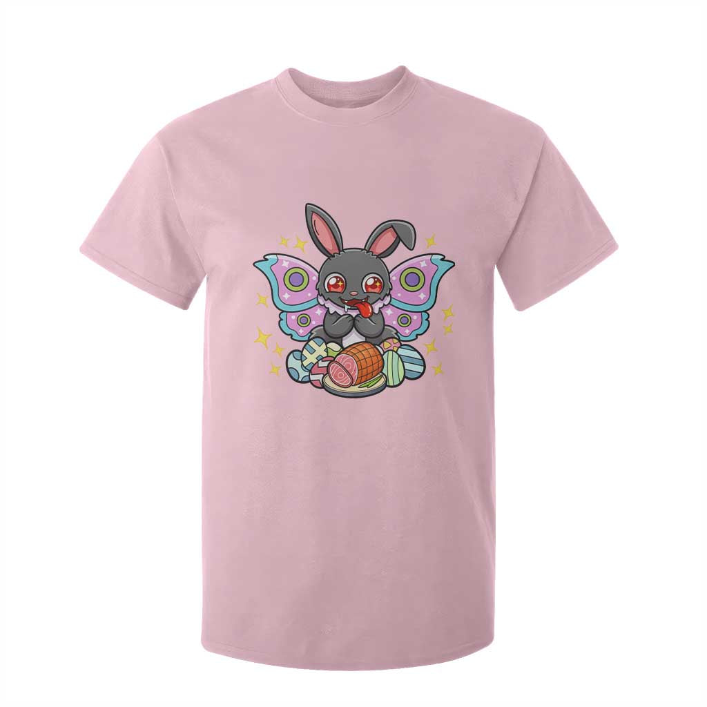 Funny Easter Bunny Mothman Loves Glazed Ham T Shirt For Kid TS12 Light Pink Print Your Wear