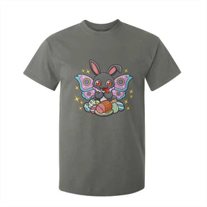Funny Easter Bunny Mothman Loves Glazed Ham T Shirt For Kid TS12 Military Green Print Your Wear