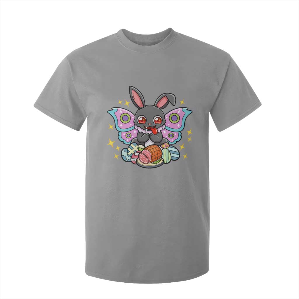 Funny Easter Bunny Mothman Loves Glazed Ham T Shirt For Kid TS12 Sport Gray Print Your Wear