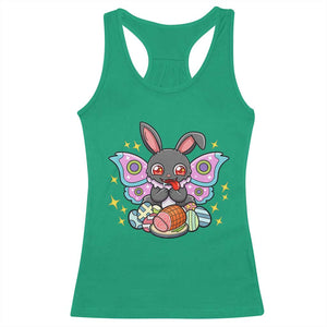Funny Easter Bunny Mothman Loves Glazed Ham Racerback Tank Top TS12 Irish Green Print Your Wear