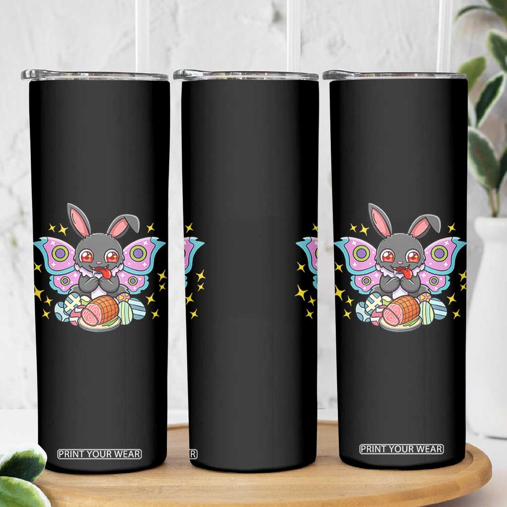 Funny Easter Bunny Mothman Loves Glazed Ham Skinny Tumbler TS12 Print Your Wear