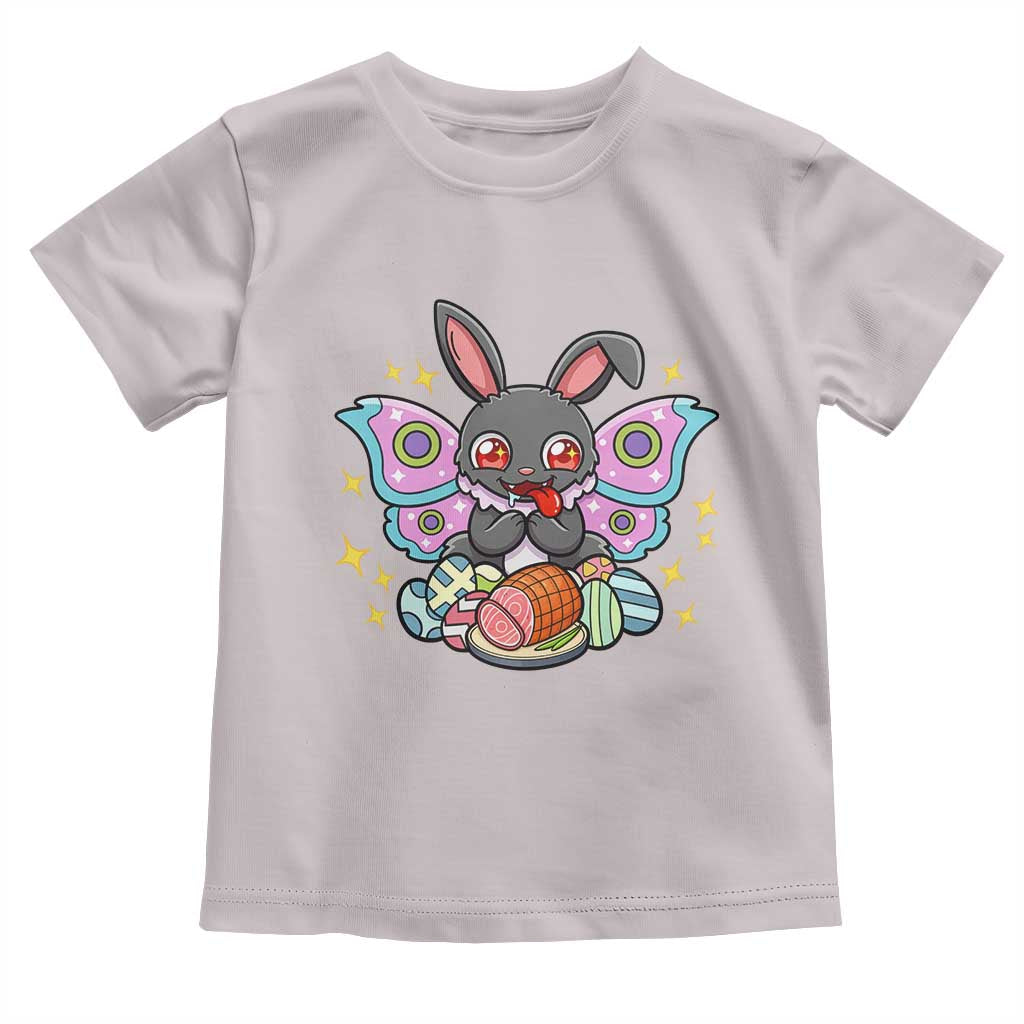 Funny Easter Bunny Mothman Loves Glazed Ham Toddler T Shirt TS12 Ice Gray Print Your Wear
