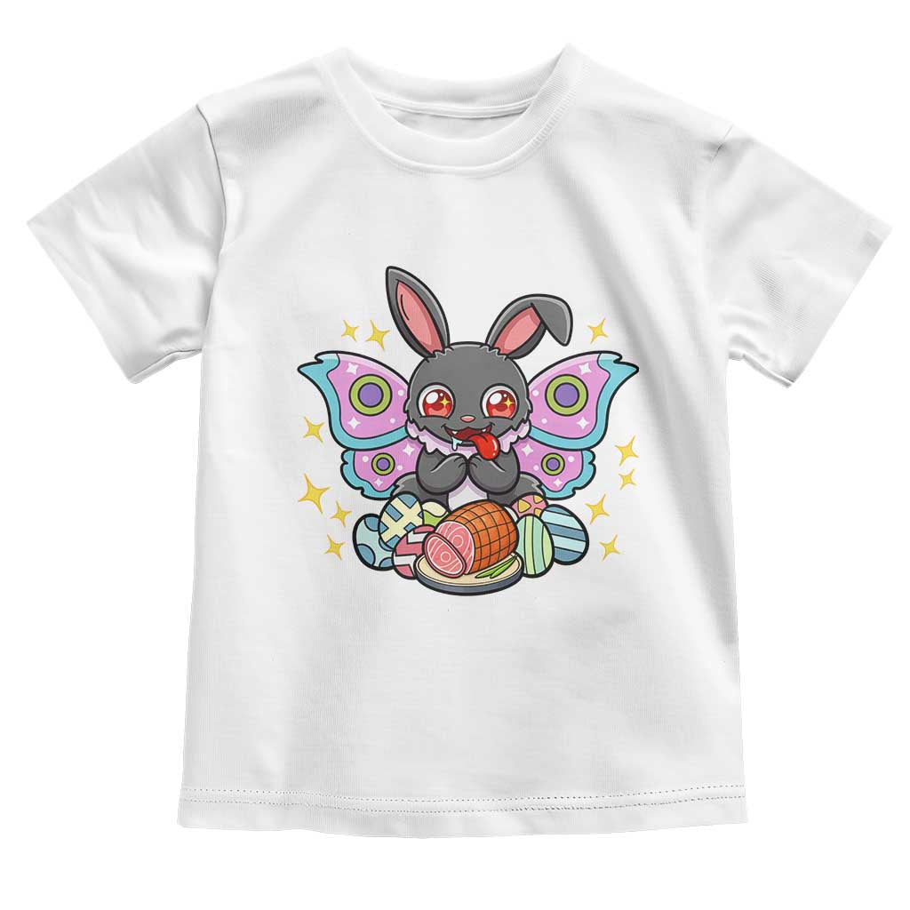 Funny Easter Bunny Mothman Loves Glazed Ham Toddler T Shirt TS12 White Print Your Wear